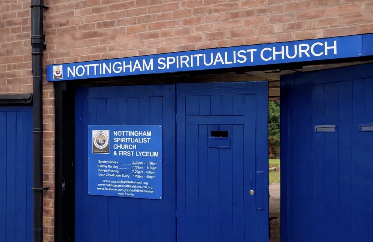 Entrance to Nottingham Spiritualist Church & First Lyceum on Hall Street, Sherwood
